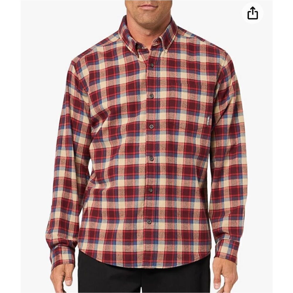 Eddie Bauer Men's Regular Fit Field Flannel Long-sleeve Shirt,